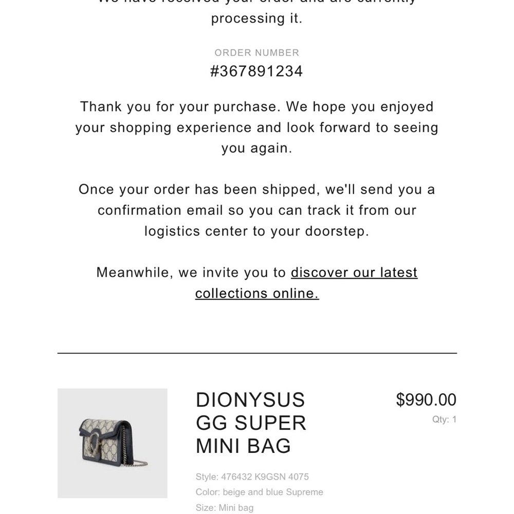 Gucci DIONSUS GG SUPER MINI BAG